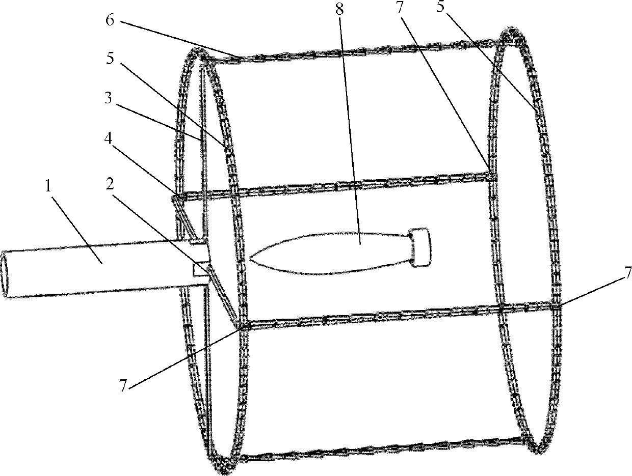 Single-degree-of-freedom symmetrical type swing-driven underwater robot recovery device with large expansion ratio