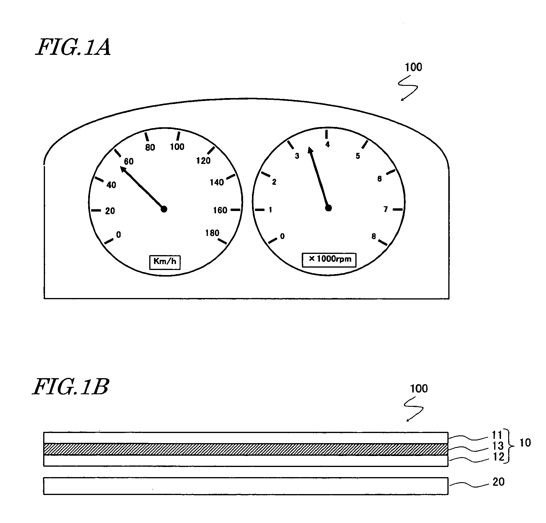 Display device, instrument panel, automotive vehicle and method for controlling instrument panel