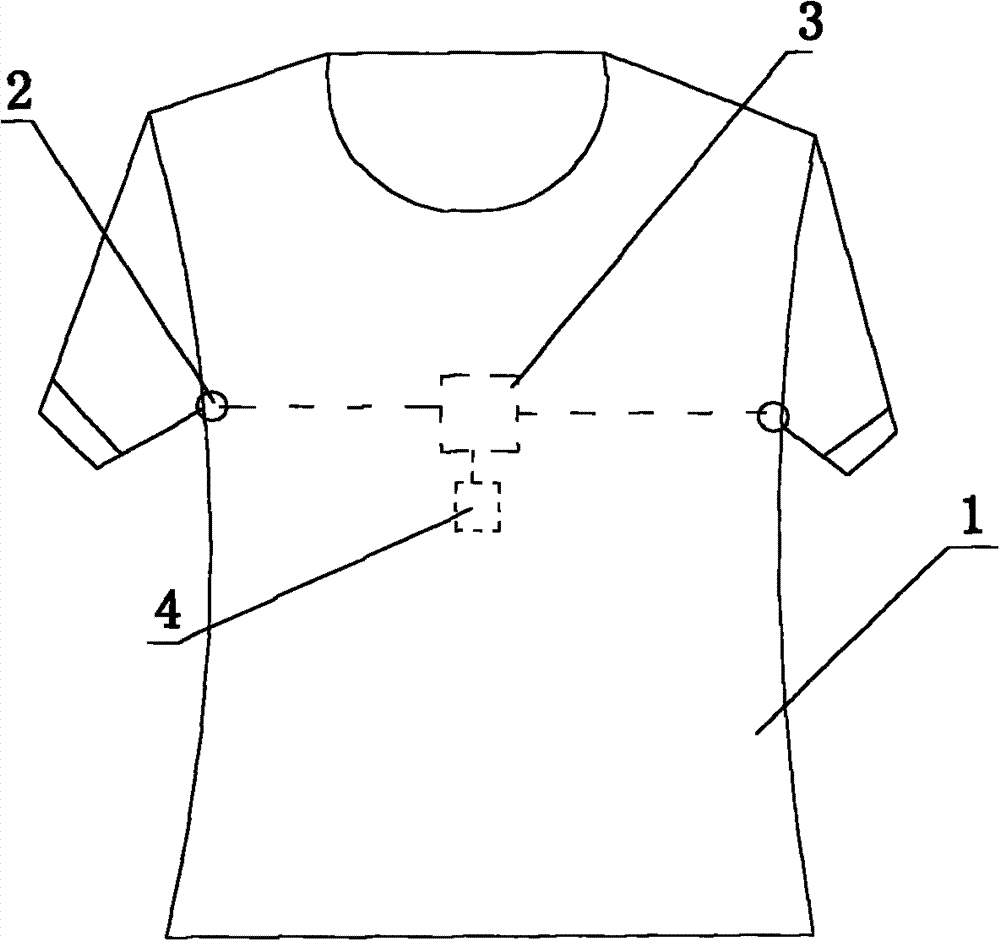 Child underclothes capable of measuring human body temperature and high in moisture absorption speed