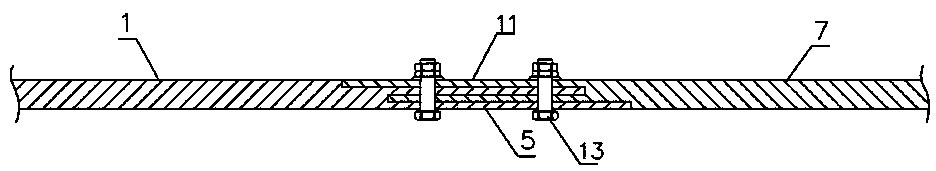 Connection method of mechanically compressed rectangular busbars for generators in hydropower stations