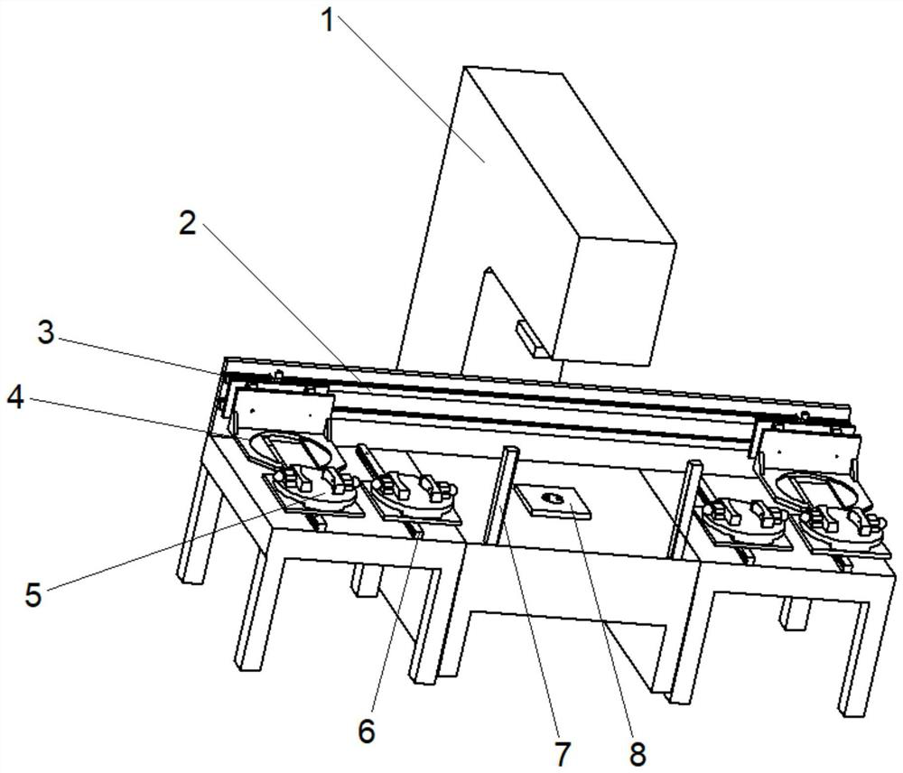 Equipment for feeding and discharging, press-fitting machine and method