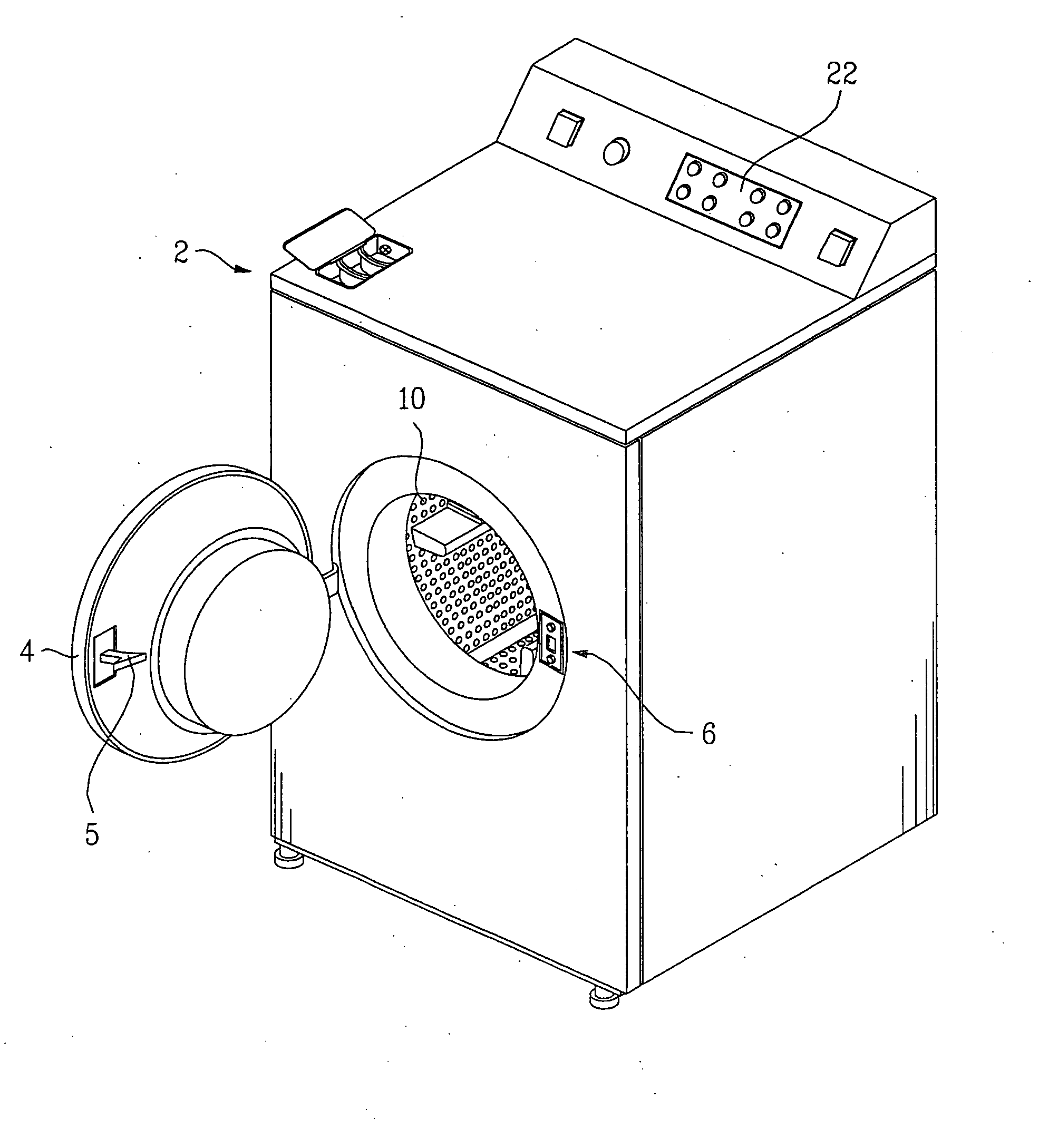Door Locking Wwitch of Washing Machine and Method Thereof