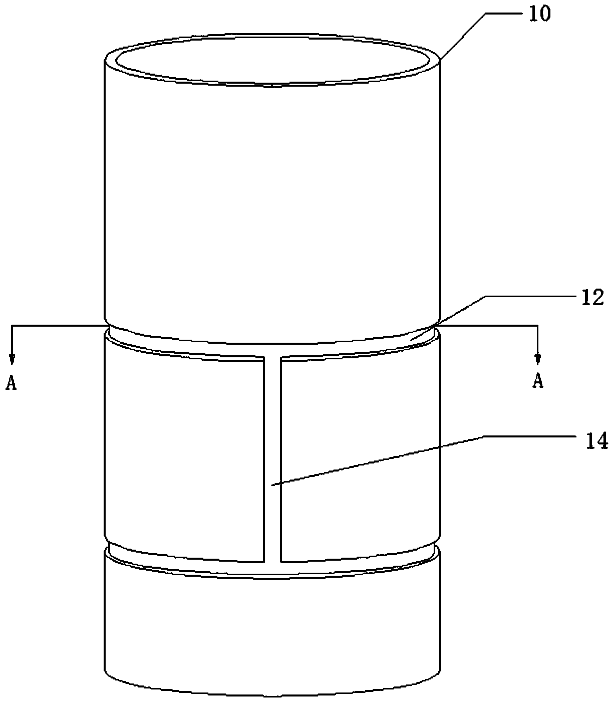 Welding method for coating main engine cylinder sleeve with zinc plate