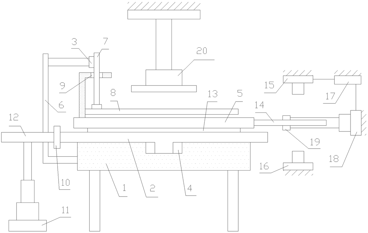 Exhaust pipe stamping processing device