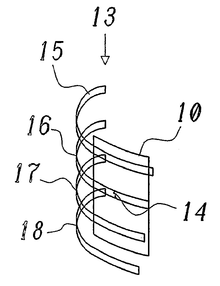 Device and method for analgesic immobilization of fractured ribs