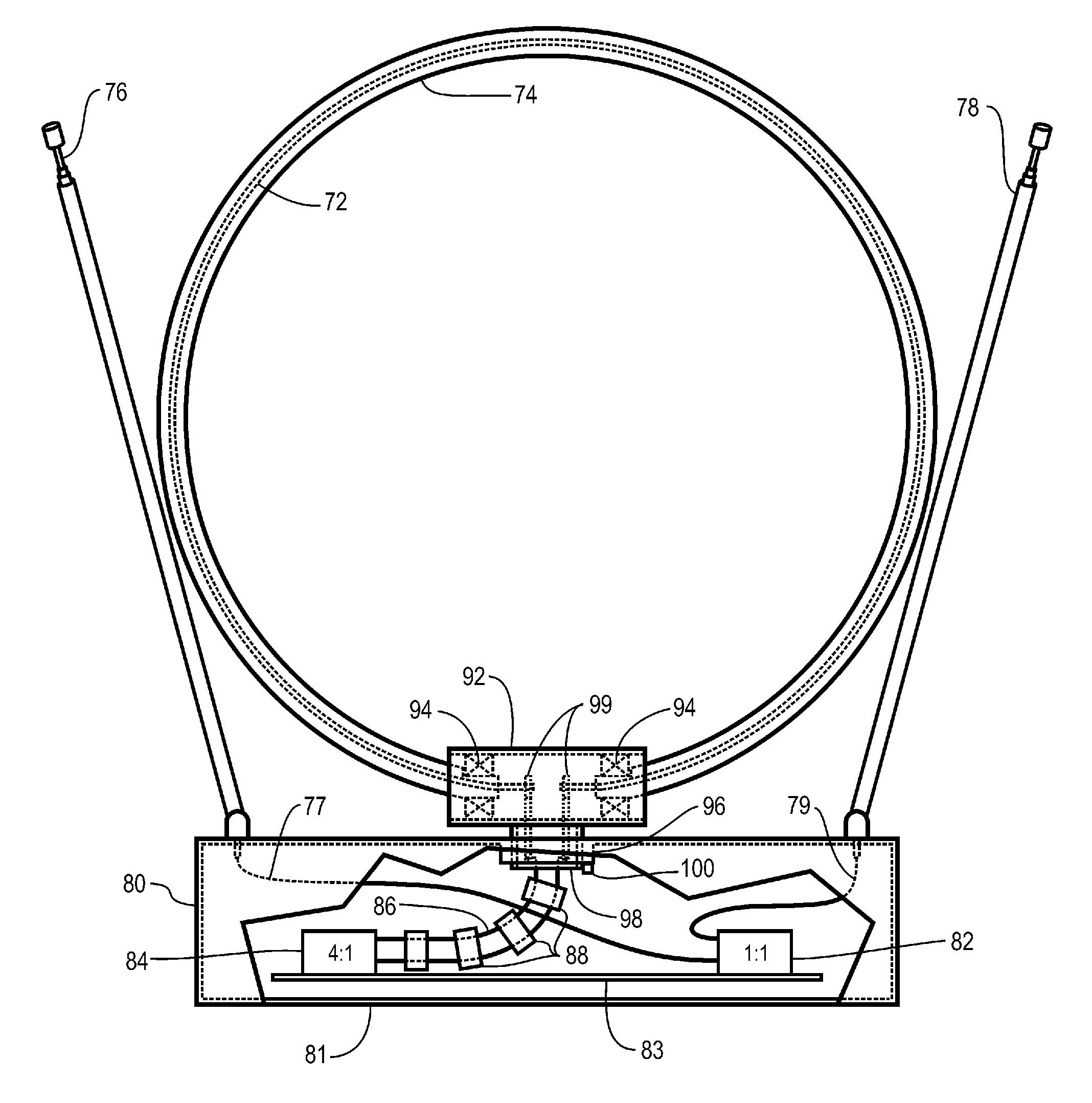 Loop antenna with impedance matching
