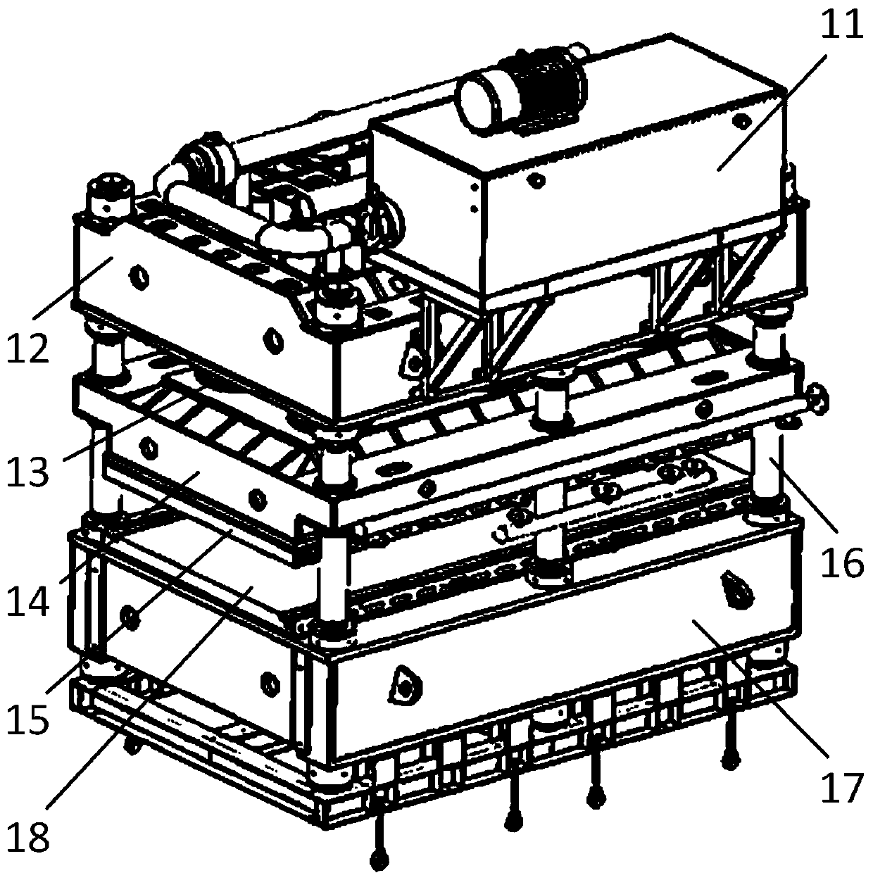 Panel embossing processing device