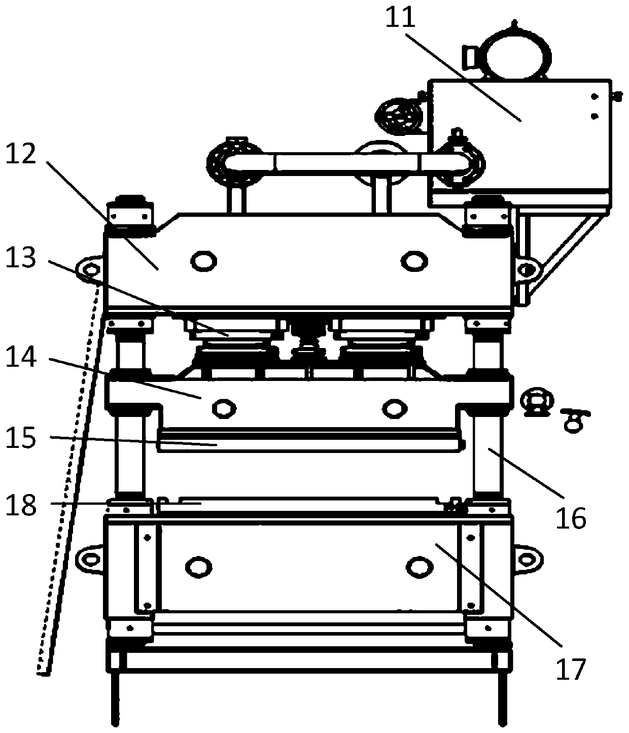 Panel embossing processing device