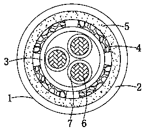 An antifreeze cable and a production method thereof