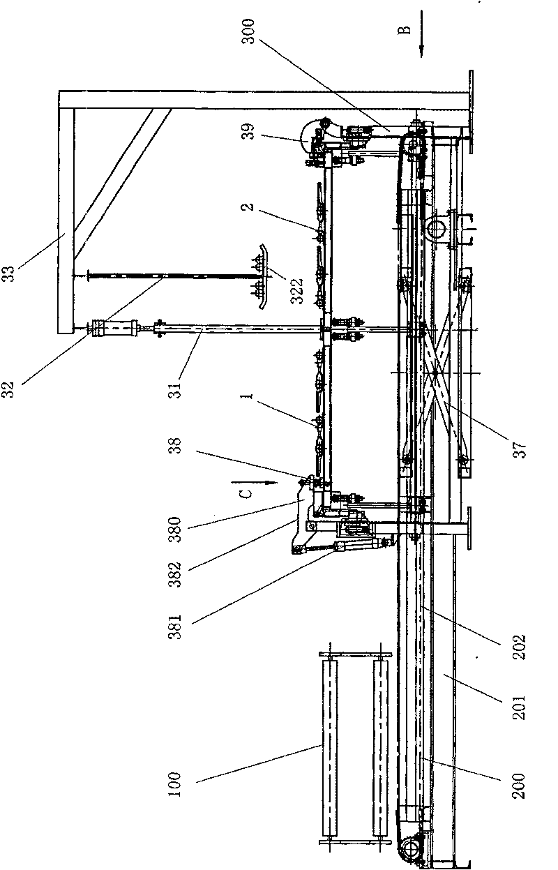 Container door end assembling station