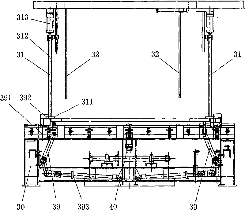 Container door end assembling station