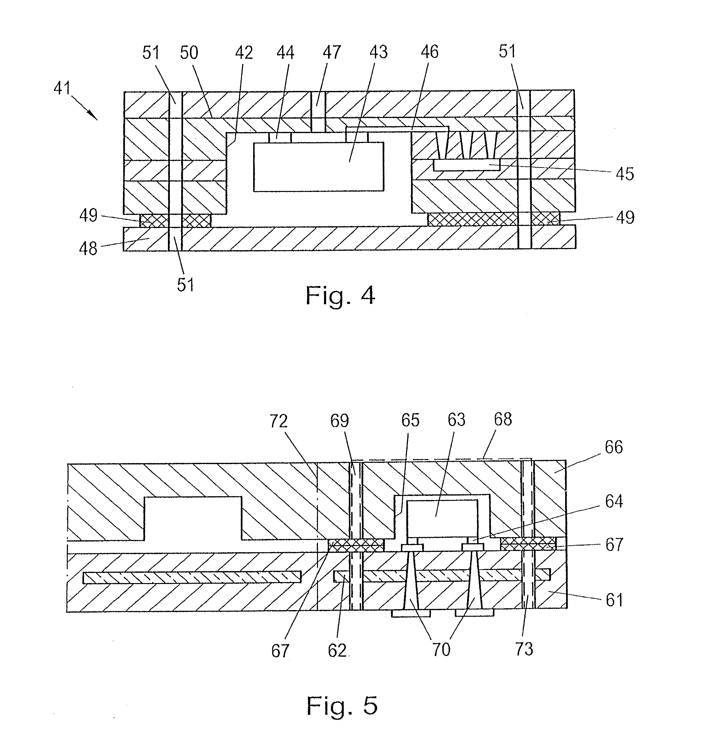 Printed circuit board comprising an electronic component integrated therein