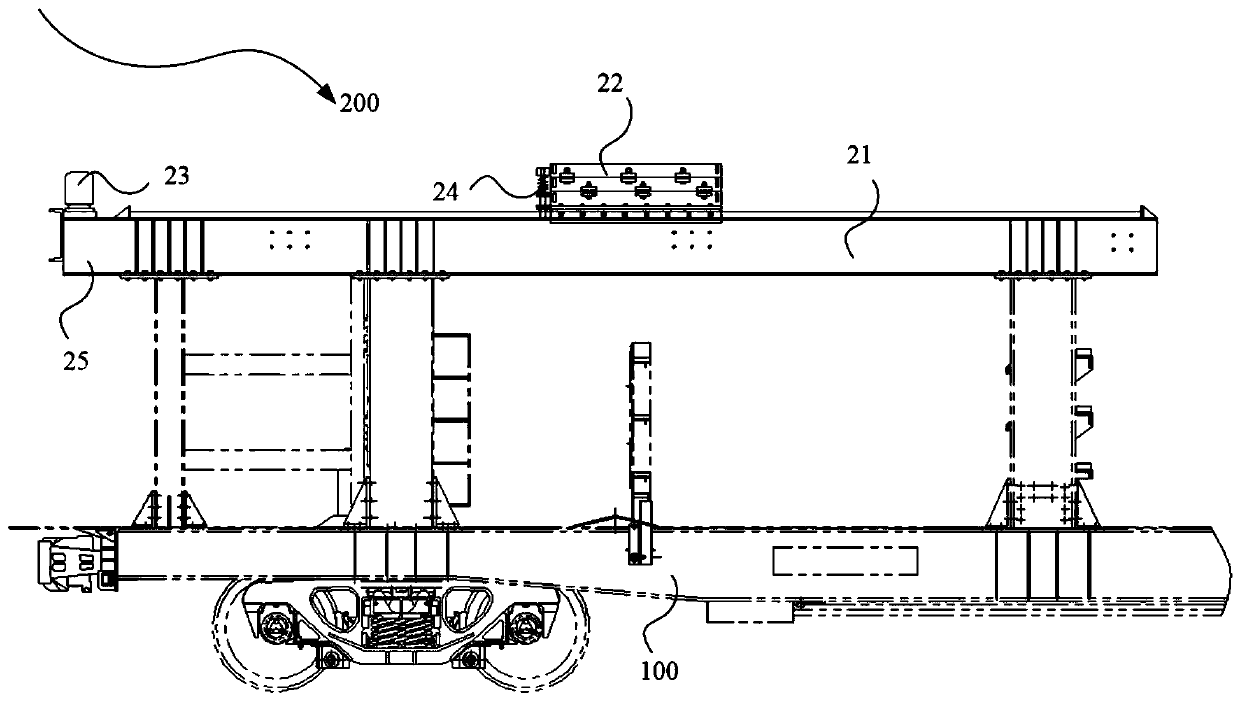 Counterweight device and railway engineering vehicle