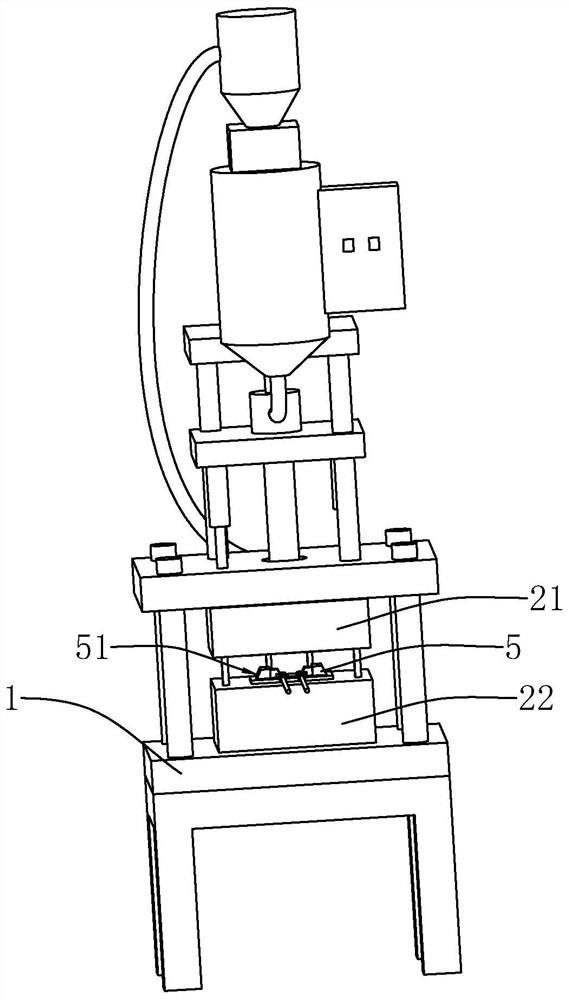 Injection molding equipment for plug injection molding