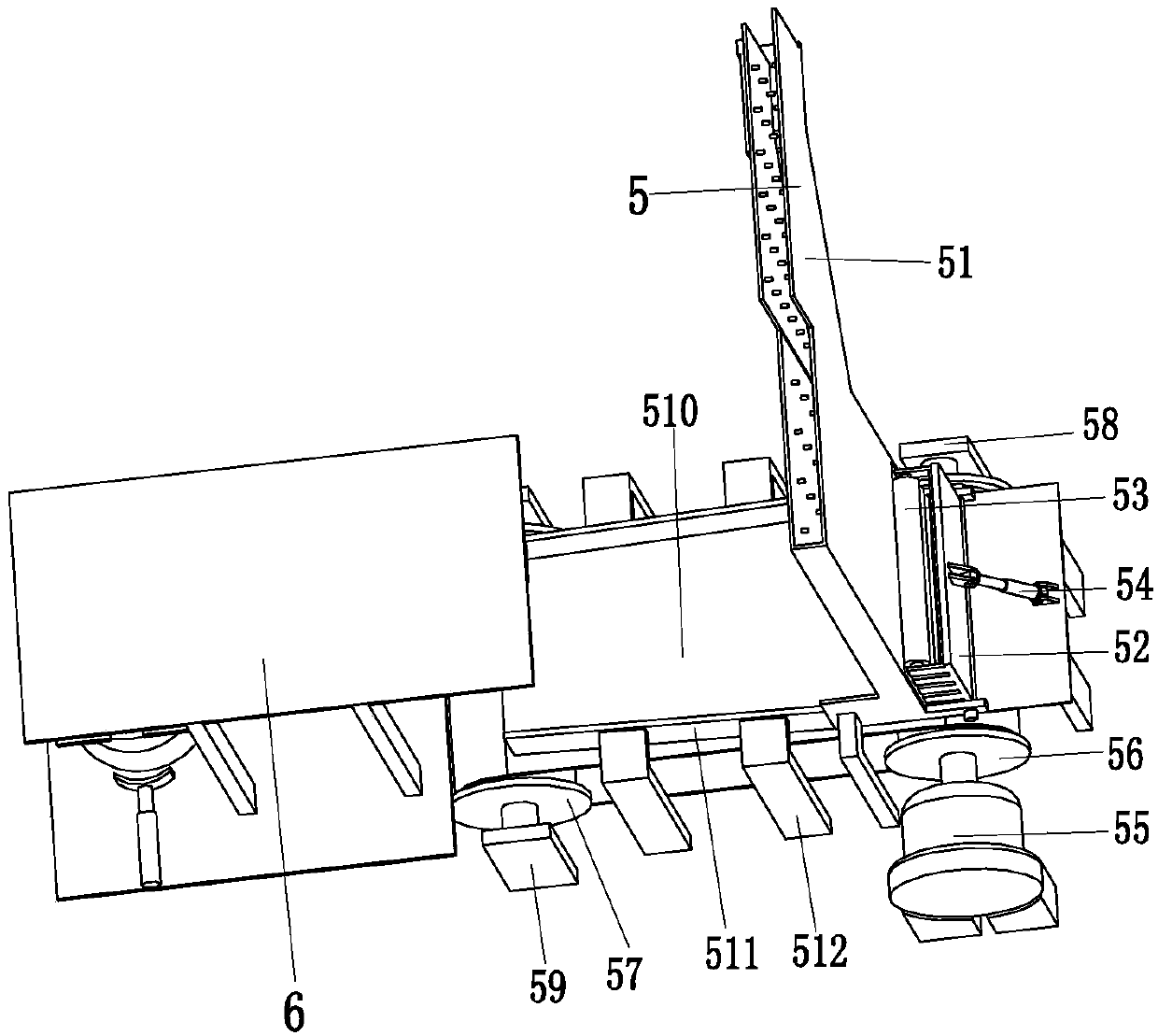 Equipment for automatically conveying metal graphite rod slices and processing graphite gaskets