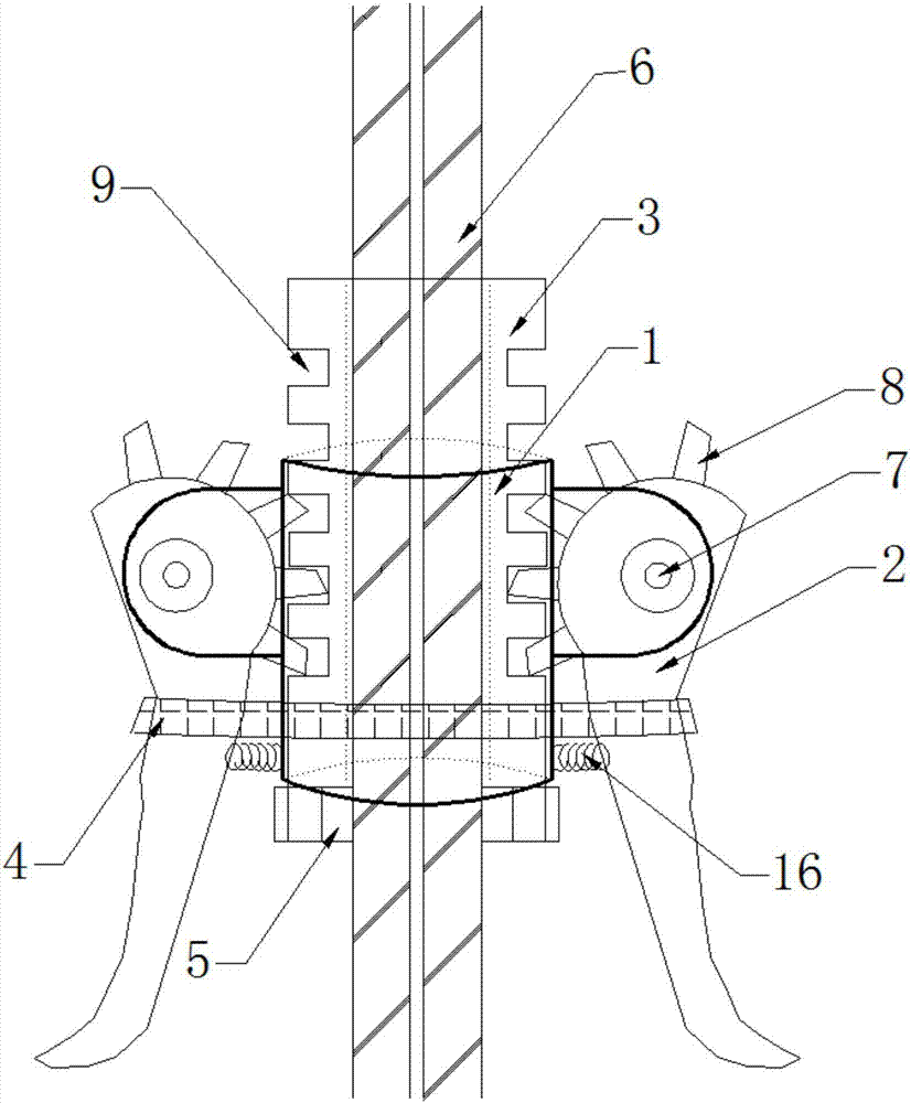 A prestressed anchor cable anchoring end device for super-long anchoring of deep and large landslides