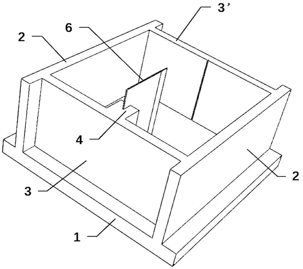 Forming mold and preparation method for testing the interface fracture performance of heterogeneous concrete