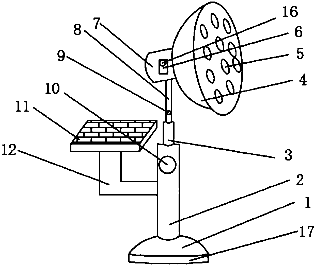 Self-adaptive light supplementing device used for seedling culture