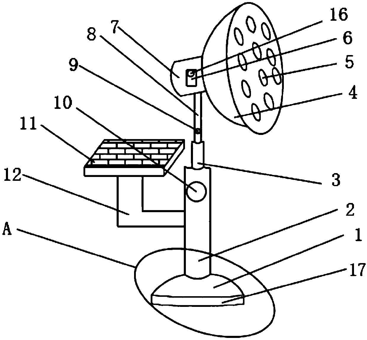 Self-adaptive light supplementing device used for seedling culture