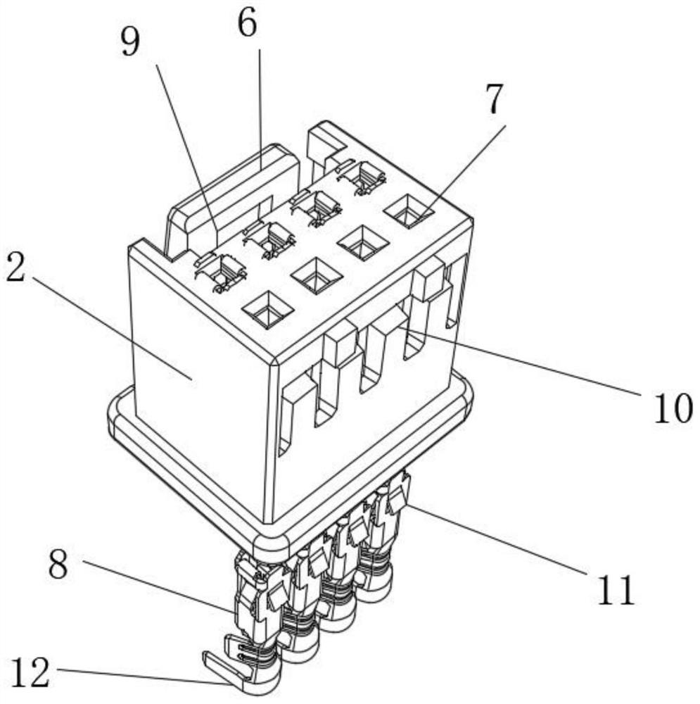 Connector with buckle