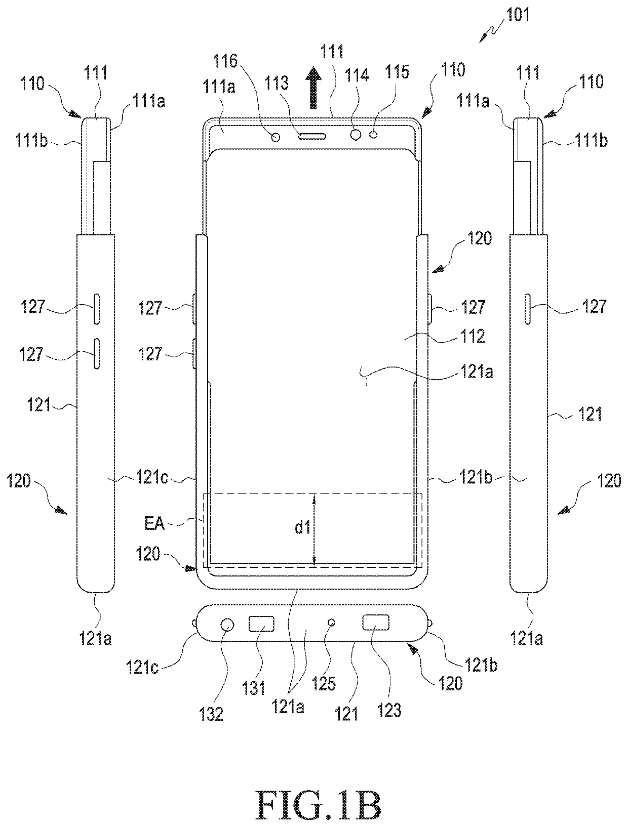 Electronic device including flexible display capable of changing size of display area and method for controlling same