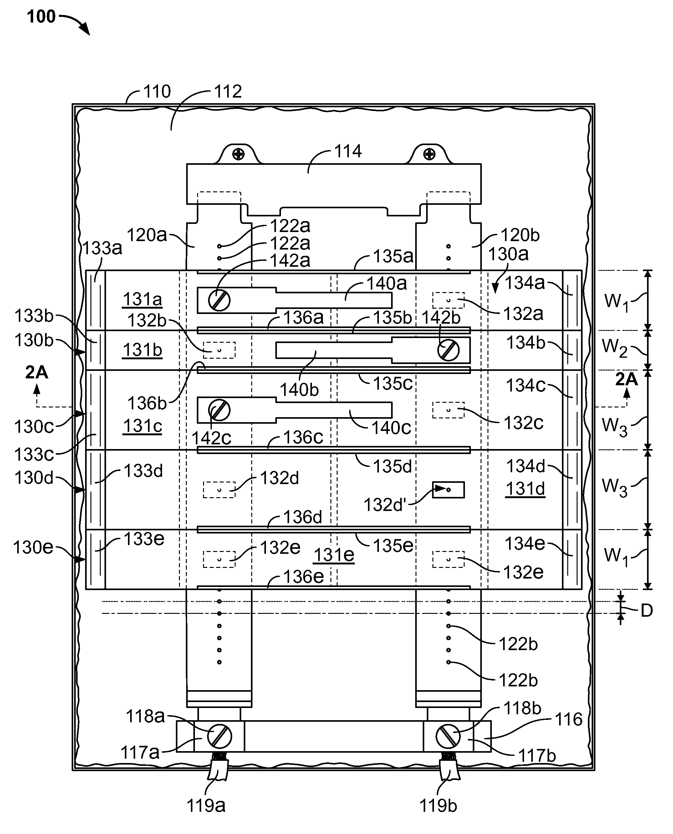 Electrical enclosures having configurable panel layouts