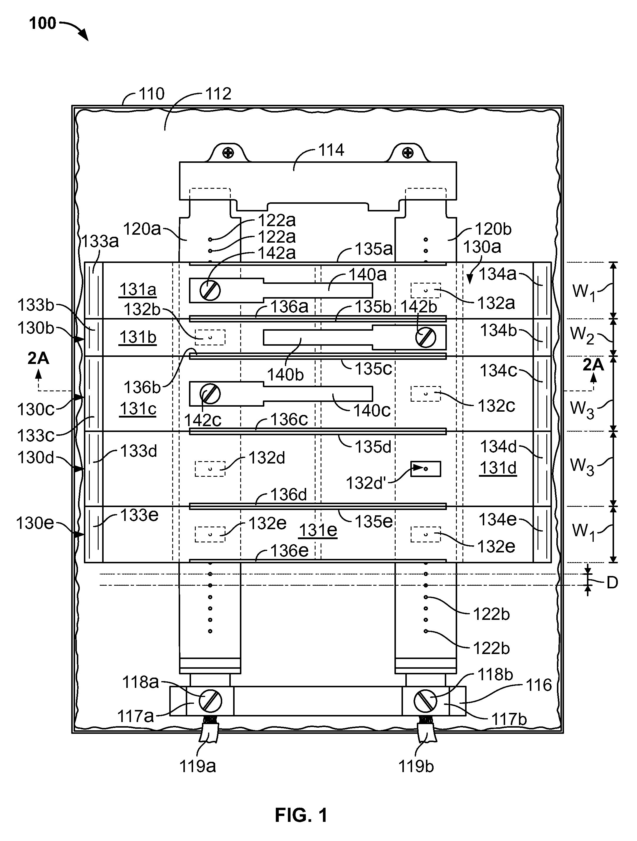 Electrical enclosures having configurable panel layouts