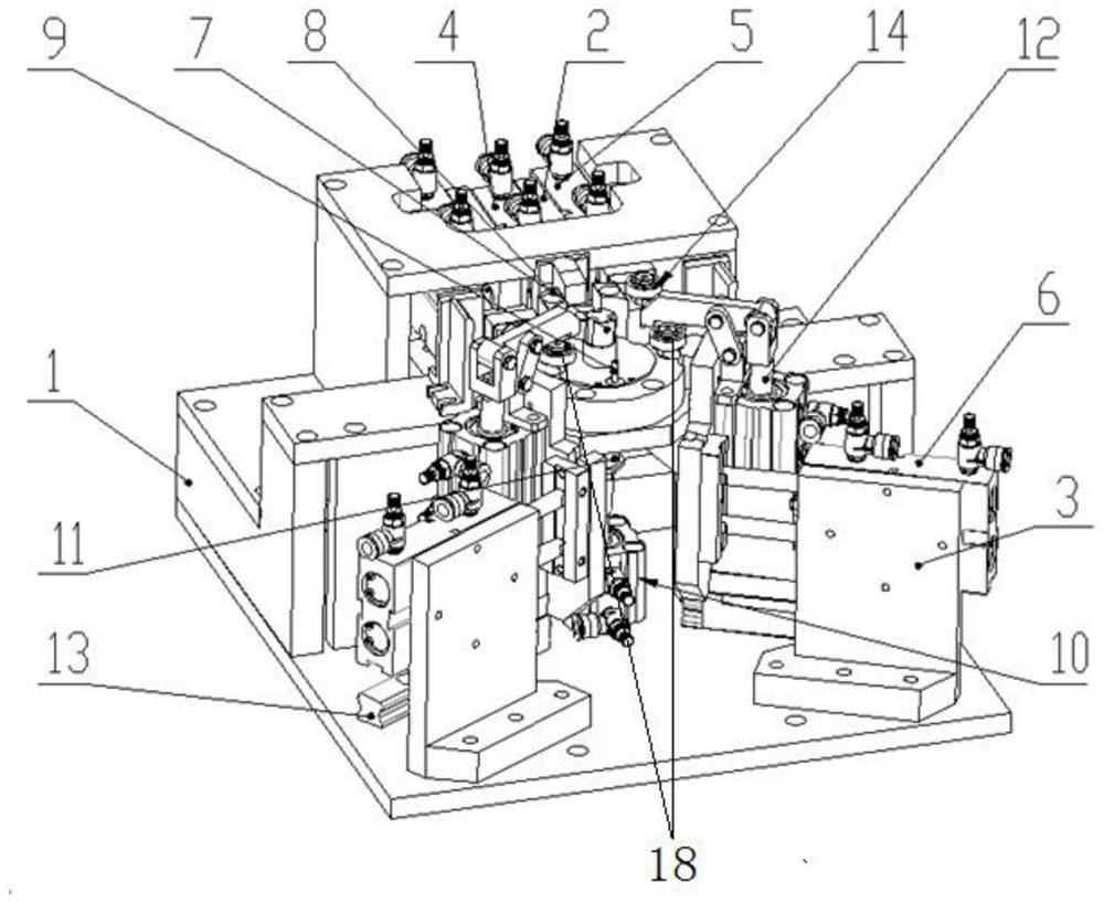 Motor stator automatic bending forming welding fixture