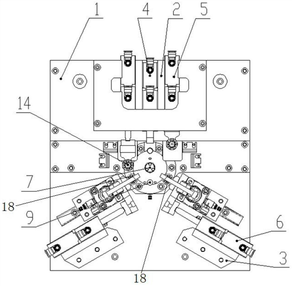 Motor stator automatic bending forming welding fixture