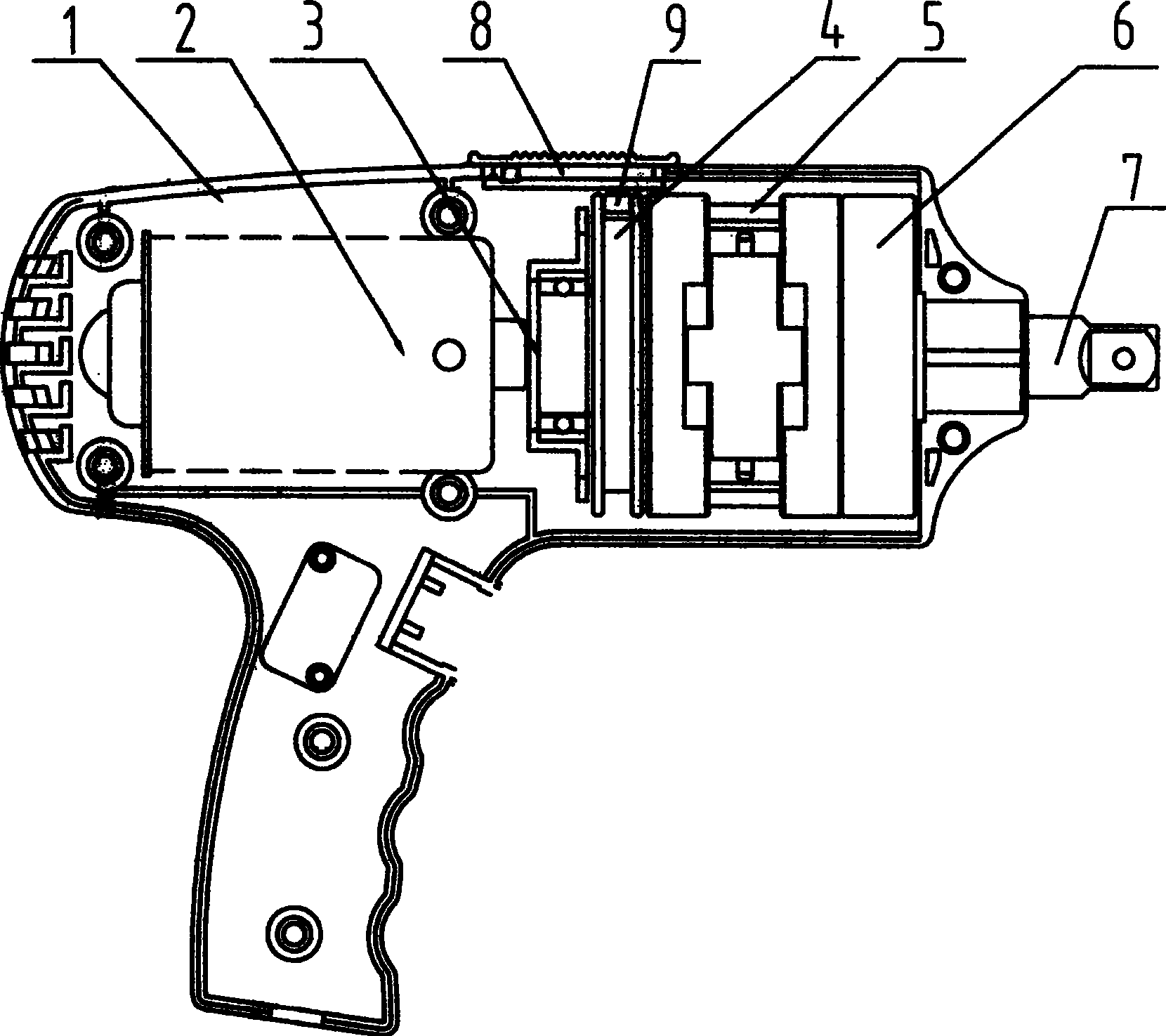 Electric spanner with variable torsional moment