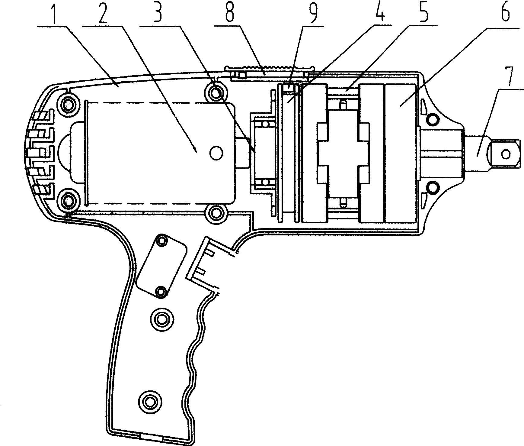 Electric spanner with variable torsional moment