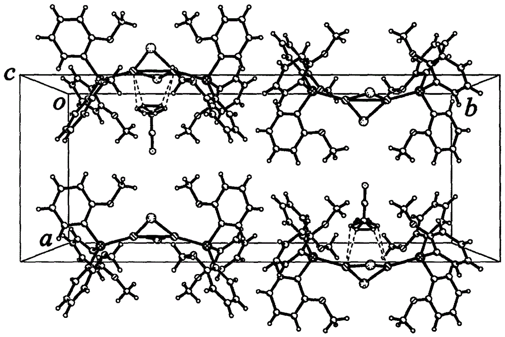 A three-coordinated dinuclear cuprous iodide complex luminescent material