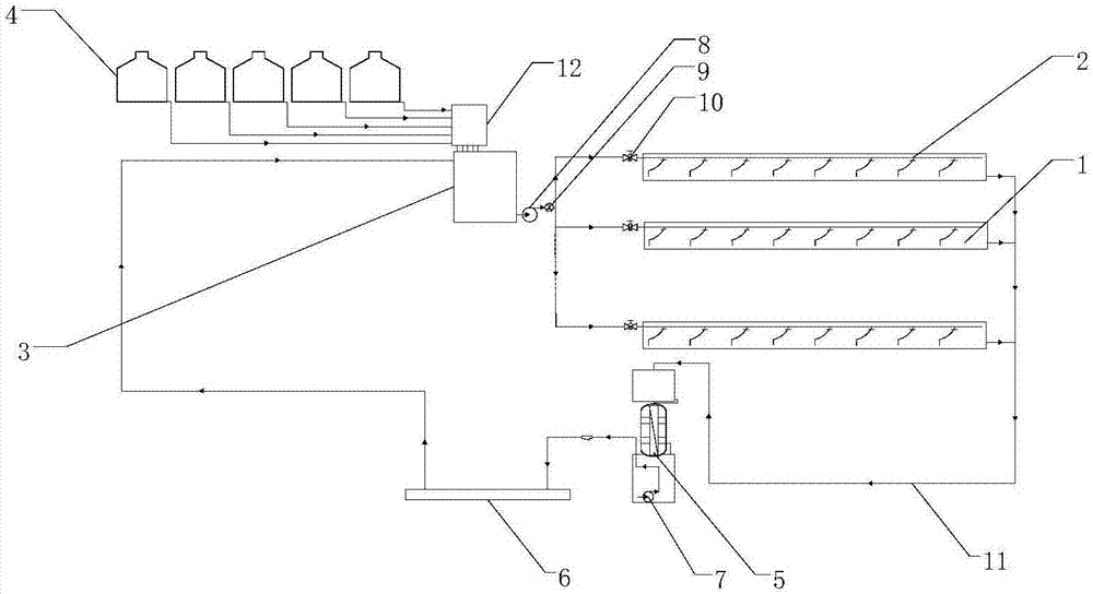 Closed recycling rock wool cultivation system and control method