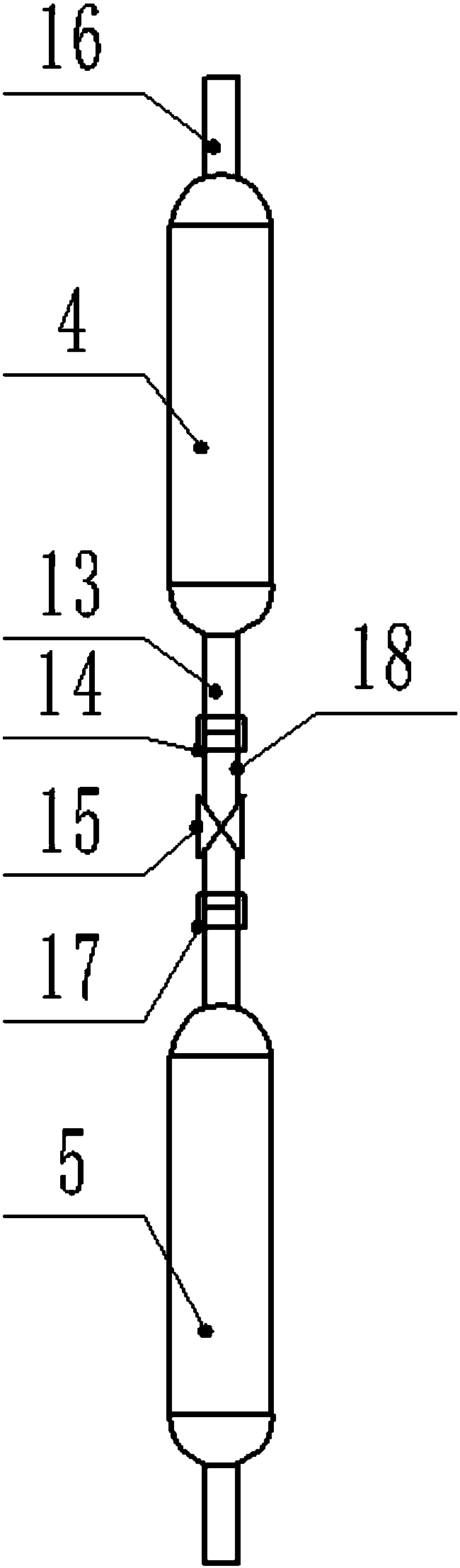 Device for recovering and treating photoelectric material pickling waste liquid