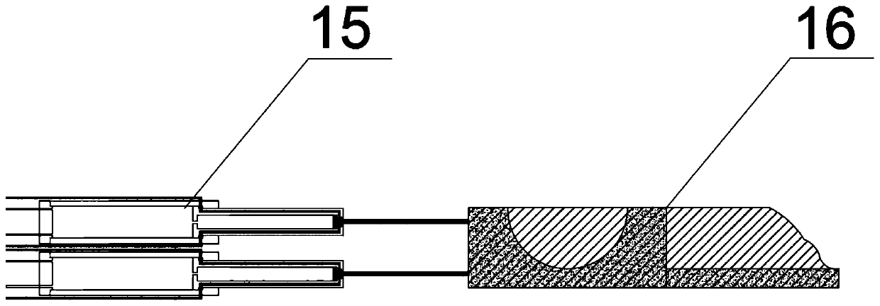 A liquid slag flow control device with quick replacement and accident handling functions