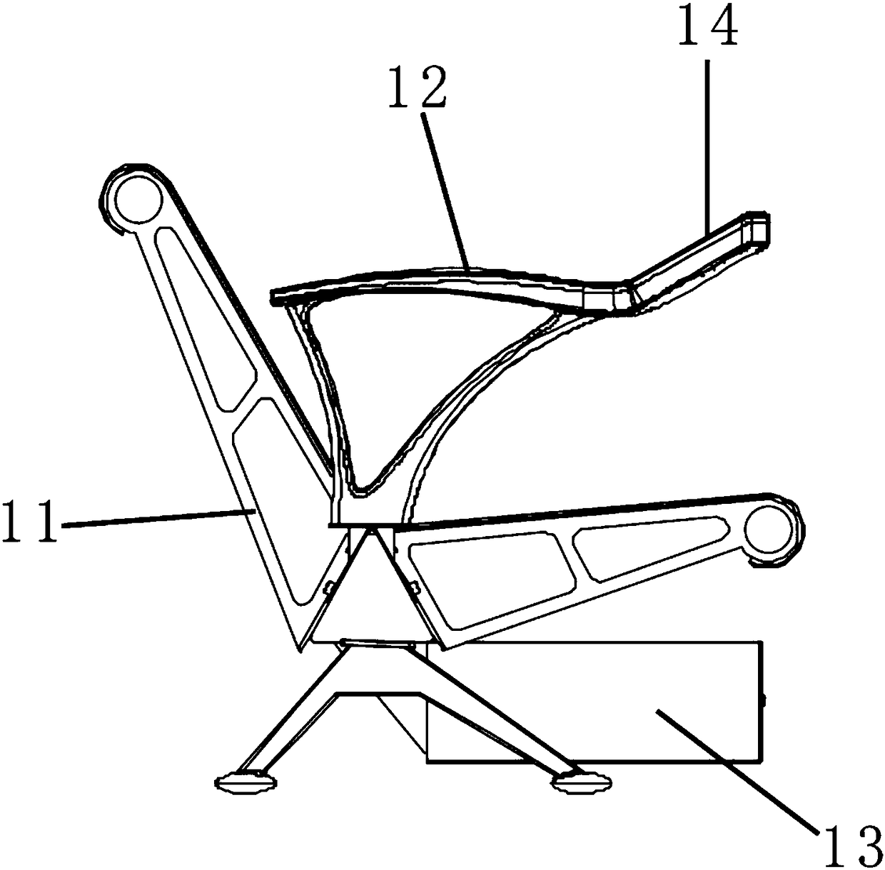 Power supply device and method for intelligent chair