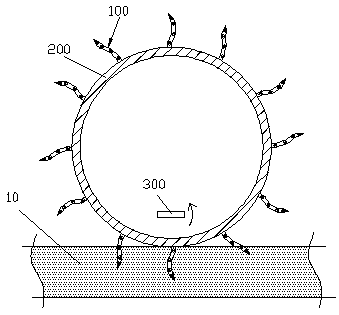 Disorderly needling device for non-woven fabric