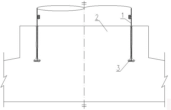 Method for applying circular prestress on fan foundation connection