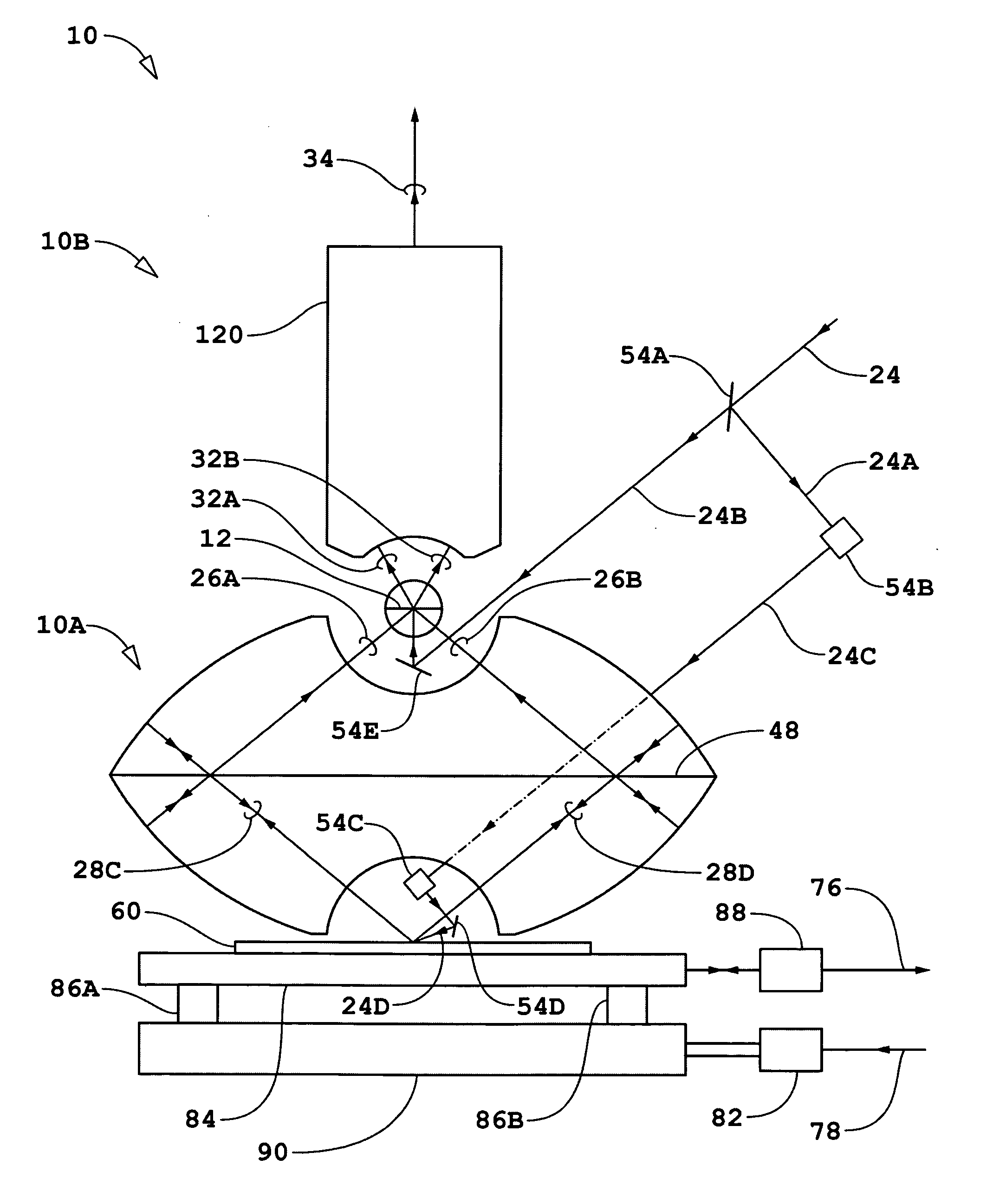 Catoptric and catadioptric imaging system with pellicle and aperture-array beam-splitters and non-adaptive and adaptive catoptric surfaces