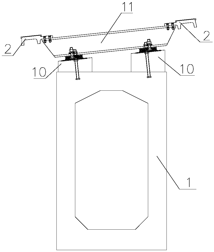Beam-rail integrated structure and medium-low speed maglev track beam with same