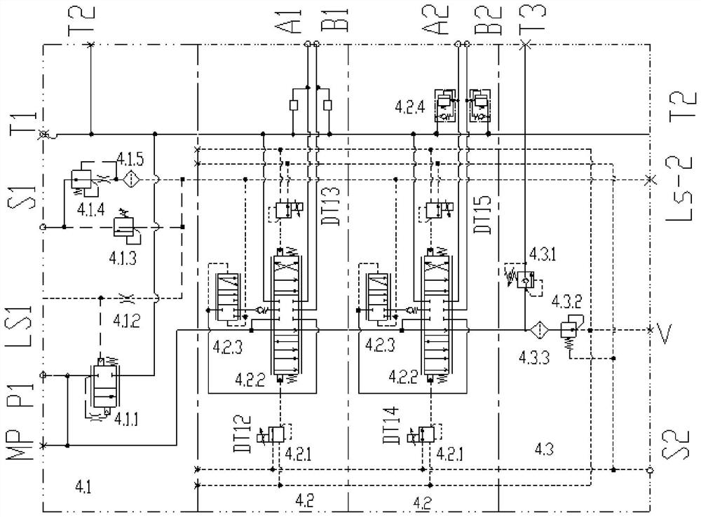 Multifunctional operation integrated valve, control module, hydraulic system and forcible entry robot