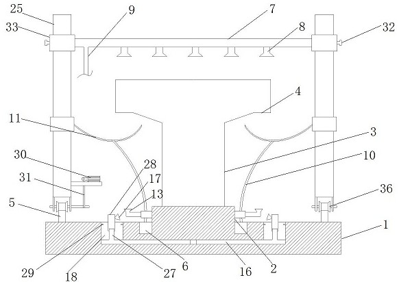 Spraying maintenance system for prefabricated segmental box girder