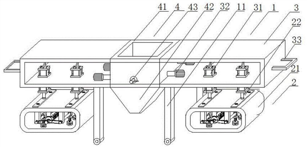 A construction road pavement foundation reinforcement device and its construction method