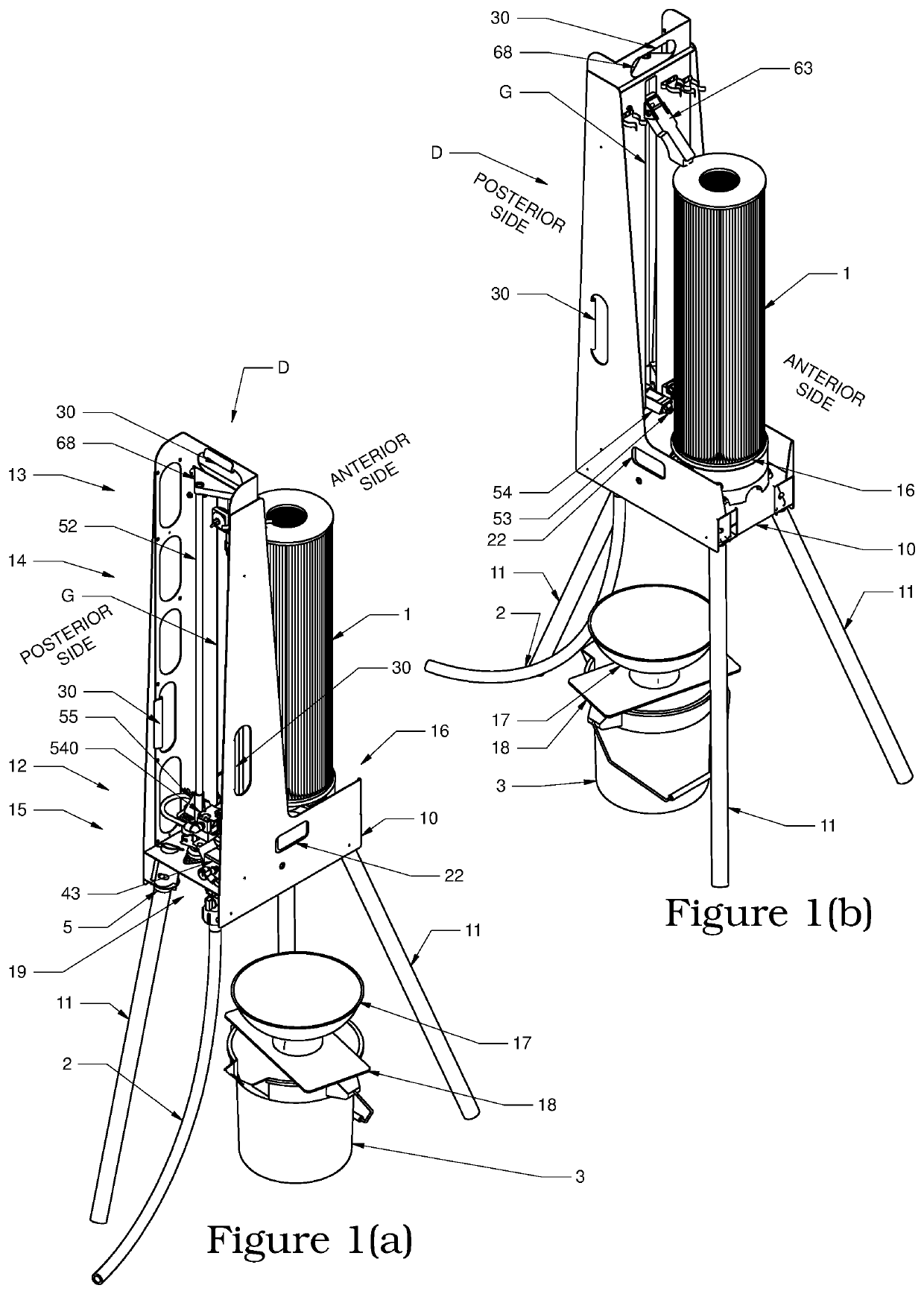 Cylindrical filter cartridge device