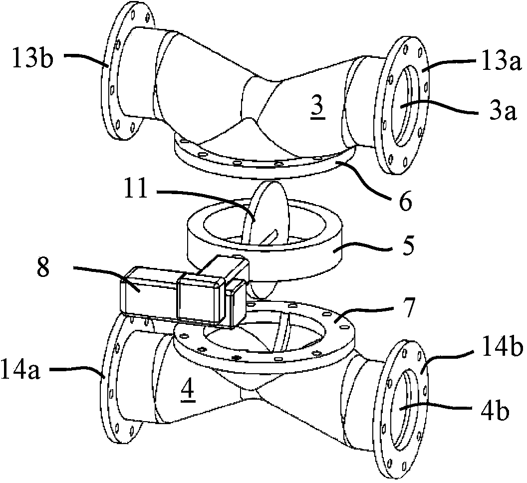 By-pass valve arrangement and exhaust system