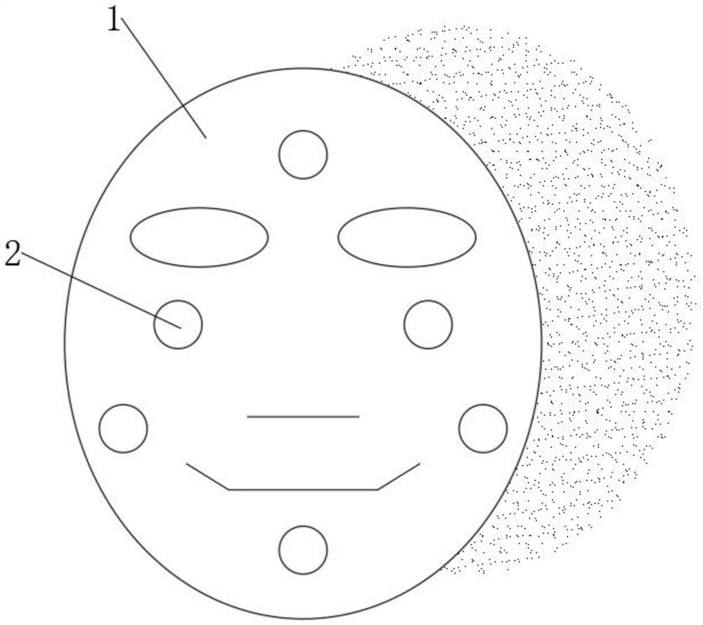 Preparation method of bubble micro-vibration facial mask