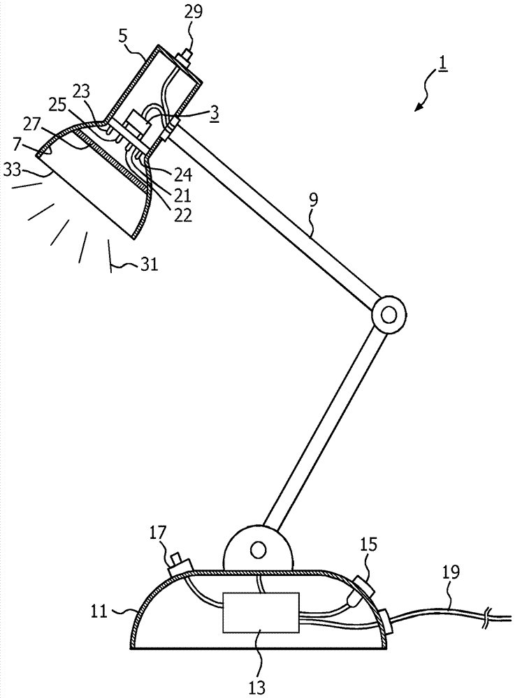 Lighting device, lighting system and use thereof