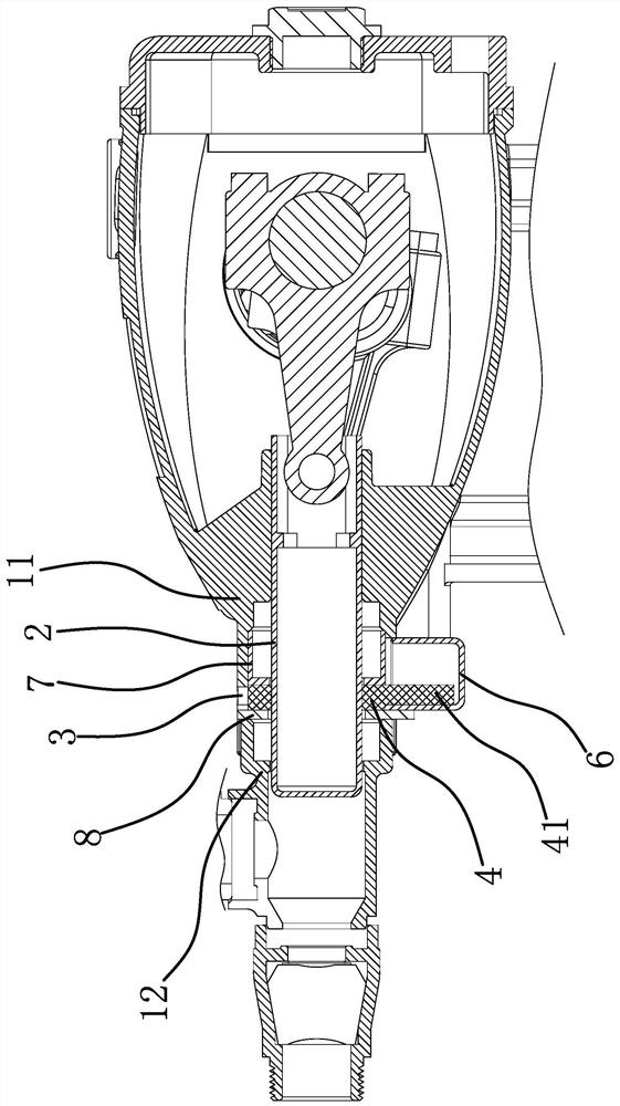 Lubricating structure of a plunger pump