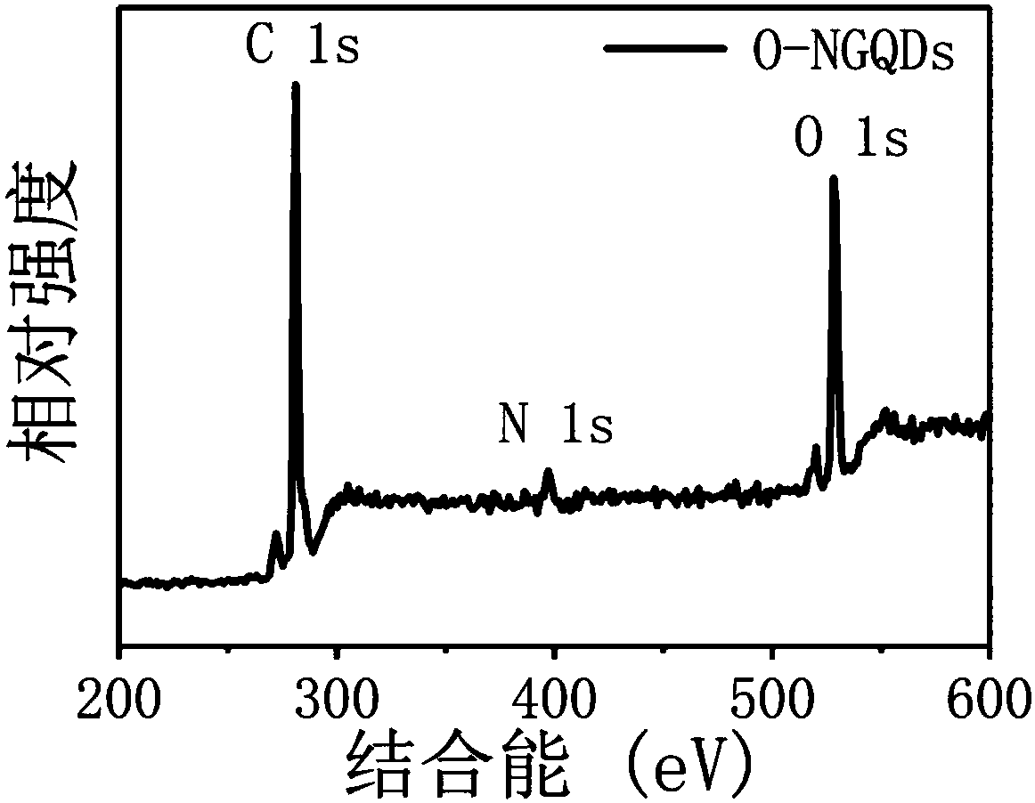 Nitrogen-oxide-doped carbon dot fluorescence probe for formaldehyde detection and preparation method of fluorescence probe