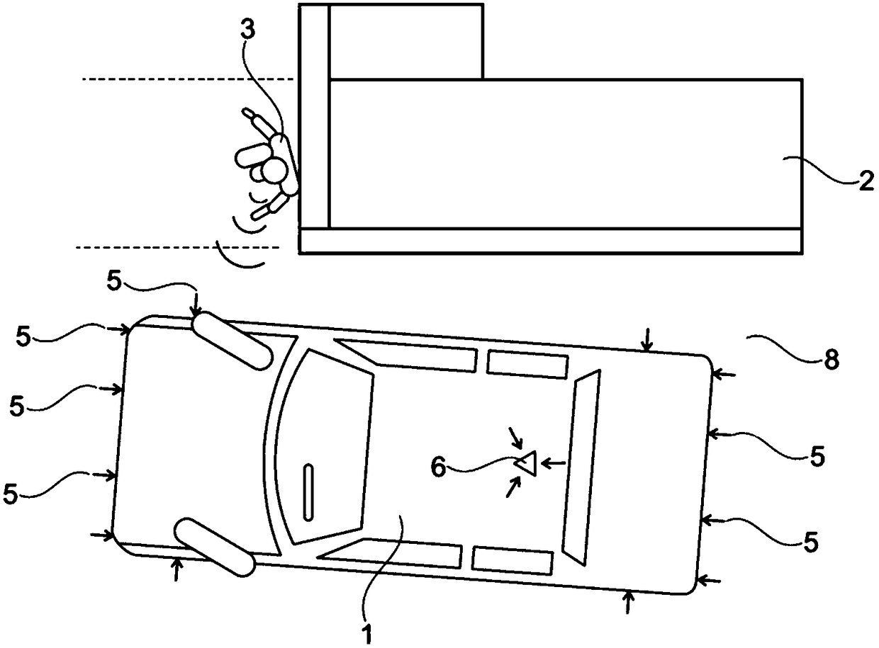 Acoustic warning signal detection for motor vehicles